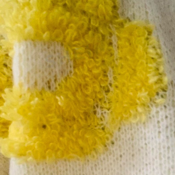 09 Cozy Floral Fuzzy Loose Fit Sweater Top - Picture 4 of 8